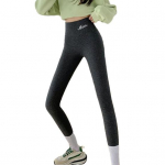 Naiste &uuml;hev&auml;rvilised retuusid Elastsed pikad p&uuml;ksid k&otilde;rge v&ouml;&ouml;kohaga k&otilde;hn paksendatud fliisvoodriga s&auml;&auml;rised 2XL tumehall v&auml;rv