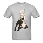 Neko Waifu Ahegao T&uuml;drukute T-s&auml;rgid Otaku Senpai Nerdy Unisexga Harajuku Kassi T-s&auml;rk Pin Up Jaapani koomiks Anime Populaarsed Unisex T-s&auml;rgid L