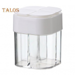 Kompaktne maitseainedosaator, mida on lihtne kaasas kanda, kerge soolapipra maitseainete dosaator &uuml;hiselamu jaoks valge