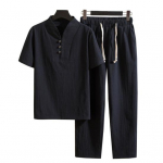 T-s&auml;rk p&uuml;kste &uuml;likond Trendikas taskud n&ouml;&ouml;bid Meeste suvine dressid Pure Color S&auml;rgip&uuml;ksid Meeste S&auml;rgi P&uuml;kste Komplekt Meeste Riided 2XL must