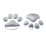 3D auto h&otilde;bedane/kuldne ST akna kaitseraua kere kleebis Looma kassi koera k&auml;pa k&auml;pa prinditud kleebised h&otilde;be