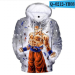 Kevad-s&uuml;gis Anime 3D Prinditud Pusad Meeste/naiste dressipluus Goku taskukapuuts Mood Streetwear Goku dressi&uuml;likond Suured topid XL