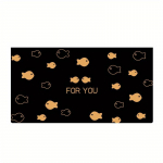 4 tk musta kullaga tembeldatud valentinip&auml;eva kaart valge siselehega &Auml;ri t&auml;nukaart s&uuml;nnip&auml;evaks T&auml;nu &uuml;mbrikuga &otilde;petajatep&auml;eva kaart fish