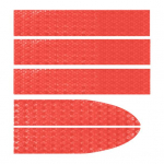 5 tk/komplekt Suurep&auml;rane riba atraktiivne kaitsev helkurteip V&auml;line isekleepuv kerega auto helkurvahend autodele sinine