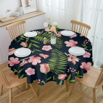 Lehestik Lilled &Uuml;mmargused laualinad Festivali s&ouml;&ouml;gituba Veekindel laudlina Lauakate pulmapeo sisustamiseks 4pcs 33x48 Table mat
