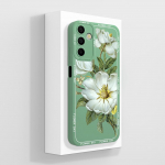 Telefoni&uuml;mbris Samsung Galaxy A15 A 15 4G 5G kate, luksuslik moodne disain matt must ruudukujuline kvaliteetne pehme vedel silikoonkest Samsungi kaitseraua jaoks Samsung A15