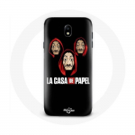 Samsung Galaxy J3 2017 &uuml;mbris La casa de papel Mask ja logo