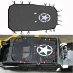 2007-2015 2016 2017 2018 Jeep Wrangler JK 4 ukse p&auml;ikesevari Eclipse &uuml;lemine kate Star Roof v&otilde;rk pakub UV-kaitset gray