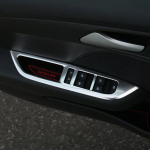 Stainless steel For Chevrolet CAVALIER 2017 2018 Car Door Window glass Lift Control Switch Panel Cover Trim accessories LHD black