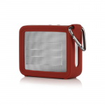 Silikoonist &uuml;mbris, kaitsekate ja kukkumisvastane heli&uuml;mbris, mis &uuml;hildub Jbl Go2 k&otilde;larite tarvikutega veinipunane v&auml;rv