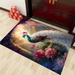 Sulgedega tr&uuml;kitud sissep&auml;&auml;su uksematt paabulinnu mustriga libisemiskindel Magamistuba Vannituba Vaip K&ouml;&ouml;k Mat Kodu dekoratiivne elutoa vaip 40*60cm