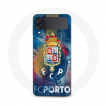 Coque Samsung Galaxy Z Flip3 fcp porto fond bleu