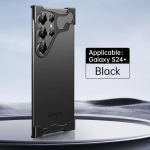 Luksuslik alumiiniumist metallist ebaregulaarne telefoni&uuml;mbris Samsung S24 S23 Ultra Plus klaasist l&auml;&auml;tse kaitsekilega kukkumisvastase kaitse&uuml;mbrisega Samsung S24 Ultra