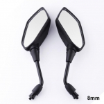 1paar Mootorratta tarvikud Moto peeglid Roller E -Bike tahavaatepeeglid Elektrombiline Tagumine k&uuml;lg kumer peegel 8mm 10mm