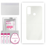 apgo MATTE Protective Skin Sticker for the back compatible with Honor Play 4T, Wrap Film, Hydrogel Film, Flexible, Soft TPU with positioning layer eas