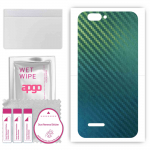 apgo Protective Skin Sticker for the back compatible with Sharp R1S, Wrap Film, Foil, Vinyl - Pattern Carbon Chameleon CAKA1