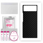 apgo Protective Skin Sticker for the back compatible with Xiaomi Mix Fold 2, Wrap Film, Foil, Vinyl - Pattern Carbon Black