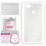 apgo Protective Skin Sticker for the back compatible with Xiaomi Redmi 6, Wrap Film, Foil, Vinyl - Pattern Matte Transparent