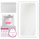 apgo Protective Skin Sticker for the back compatible with Sharp Aquos Wish2, Wrap Film, Foil, Vinyl - Pattern Matte Transparent