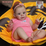 24-tolline pehme riidest kehaga elutruu taass&uuml;ndinud v&auml;ikelapsenukk Jaylan 49 cm t&auml;isvin&uuml;&uuml;l Bebe vasts&uuml;ndinud beebinukk fantaasia k&auml;sitsi joonistatud juuksesimulatsioonnukud lastele 49cm full vinyl doll