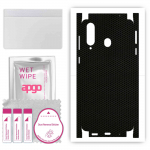 apgo Protective Skin Sticker for the back+sides compatible with Samsung Galaxy A8s, Full Wrap Film, Foil, Vinyl - Pattern Matrix