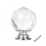 20/30/40 mm kristallklaasist k&ouml;&ouml;gikapp, sahtli nupp riidekapi k&auml;epide 20mm h&otilde;be