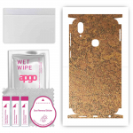 apgo Protective Skin Sticker for the back+sides compatible with vivo Z3, Full Wrap Film, Foil, Vinyl - Pattern Rusty Copper