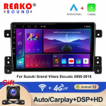 Android autoraadio Suzuki Grand Vitara 3 2005 2012 2013 2014 2015 jaoks Multimeediam&auml;ngija Navigatsioon GPS 2 DIN Stereo DVD 6+128+AHD