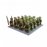 24tk Military Building Doll Troop Square Scene Lastele m&otilde;eldud m&auml;nguasjade komplekt