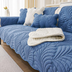 Pestud puuvillane diivanipadi Four Seasons universaalne libisemisvastane elutuba tikandid lehtdiivani kate Ebaregulaarsete servadega diivanipadi 70x70cm 1pcs