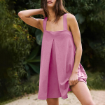 Naiste vabaaja kombinesoon suvine varrukateta L must