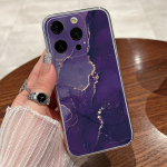 V&auml;rviline marmorist kest Iphone 15 14 13 12 Pro Max 11 p&otilde;rutuskindel objektiivi kaitse arvuti k&otilde;va l&auml;ikiv sile telefoni korpuse kate iPhone 15 valge/must