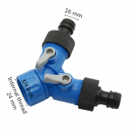 3/4'' emakeermega Y-kujuline kiir&uuml;hendus Aia kastmisvee jaoturid Segisti Adapter Muruaia kastmistarbed
