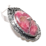 Natural Rhodochrosite Gemstone 925 Sterling Silver Jewelry Pendant 2.21 p6f49
