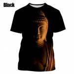 Suvine 3D Buddha Shakyamuni tr&uuml;kiga T-s&auml;rk Meestele &Uuml;markaelusega l&uuml;hikeste varrukatega Lahedad Buddha Faith Topid T-s&auml;rgid Harajuku Riided T-s&auml;rgid S