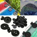 10 tk. P&auml;ikesevari V&otilde;rkklambrid Pandlad Taimed Linnuvastane Tara Telgi Varikatus L&auml;bir&otilde;ngas P&auml;ikesevari V&otilde;rk Kinnitus Klambrid Varju Kangas Tugev lukuga k&auml;epide 10Pcs must