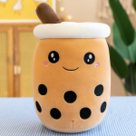 Armas t&auml;idisega Boba Plush mullitee P&auml;riselu Bubo Food Milk Cup Plushie padi Pehme Kawaii Palus m&auml;nguasjad Kingitused lastele T&auml;iskasvanutele 24cm 24cm