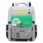 Armas multikakujuline j&auml;nese ja dinosauruse p&otilde;hikooli seljakott 3.-6. klassile, &uuml;likerge, seljakaitsega, laste seljakott, 180&deg; suur avaus, unisex, moekas raamatukott hall