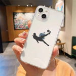 Jalgpallur Soccer Art l&auml;bipaistev telefoni&uuml;mbris iPhone 14 13 11 12 Pro Max X XR XS 7 8 Plus SE pehme silikoonkattega Coque Funda jaoks iPhone XS Max