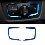 Car Headlight Switch Decorative Sequins Frame Trim Fit For BMW 1/2/3/4 Series F30 F34 F22 F32 f20 F21 X5 F15 X6 F16 Accessories sinine