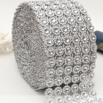 Vogue v&otilde;rgust kivist v&otilde;rk Lint lint Teemant pulmam&auml;his h&otilde;bedane bling pidu Teemantv&otilde;rk lint Rhinestone lint pulmapael teemantv&otilde;rk