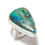 Malachite Gemstone Handmade 925 Sterling Silver Gift Jewelry Ring Size 7 s5p69
