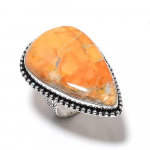 Malinga Jasper Gemstone Handmade 925 Sterling Silver Jewelry Ring Size 7 z5d34