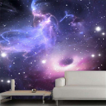 3D Galaktika Seinakleebis Moodne Abstraktne Universum T&auml;hed Galaktika Tapeet Elutoa Lae Tapeet 200 cm(W) x 140 cm(H)