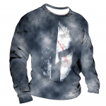 Crusader Graphic T-s&auml;rgid Meeste pikkade varrukatega T-s&auml;rk S&uuml;gisvintage Topid 5xl Prindiga 3D T-s&auml;rgid Vabaaja suured lahtised riided XL