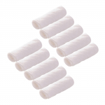 10 t&uuml;kki kolmekihilisi &ouml;kopuuvillaseid m&auml;hkmeid v&auml;ikelastele, puuvillased m&auml;hkmed, korduvpestavad, imavad ja hingavad, 32*12 cm One Size valge