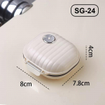 Mini kaasaskantav tabletikarp, reisimine seitsmeks p&auml;evaks, mitme v&otilde;rguga jagatud pakendiga pillid, tabletid, suletud s&auml;ilituskarp, pillide korraldaja igan&auml;dalaselt S