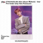 Stray Kids SKZ 8. minialbumi Rock Star Rockstar Rock Roll Limited Ver Unit fotokaart Seungmin - Film PC
