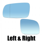 VW Golf Bora Jetta MK4 Passat B5 96-04 paari tiivapeegli klaas soojendusega 1J1857521C 1J1857522C jaoks kumer sinine auto lisatarvikute osad sinine