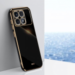 Luksuslik katte&uuml;mbris Xiaomi 14T Pro 5G 14T pehme TPU silikoonist ruudukujuline p&otilde;rutuskindel telefoni tagakaas Redmi K70 Ultra jaoks for Redmi K70 Ultra must